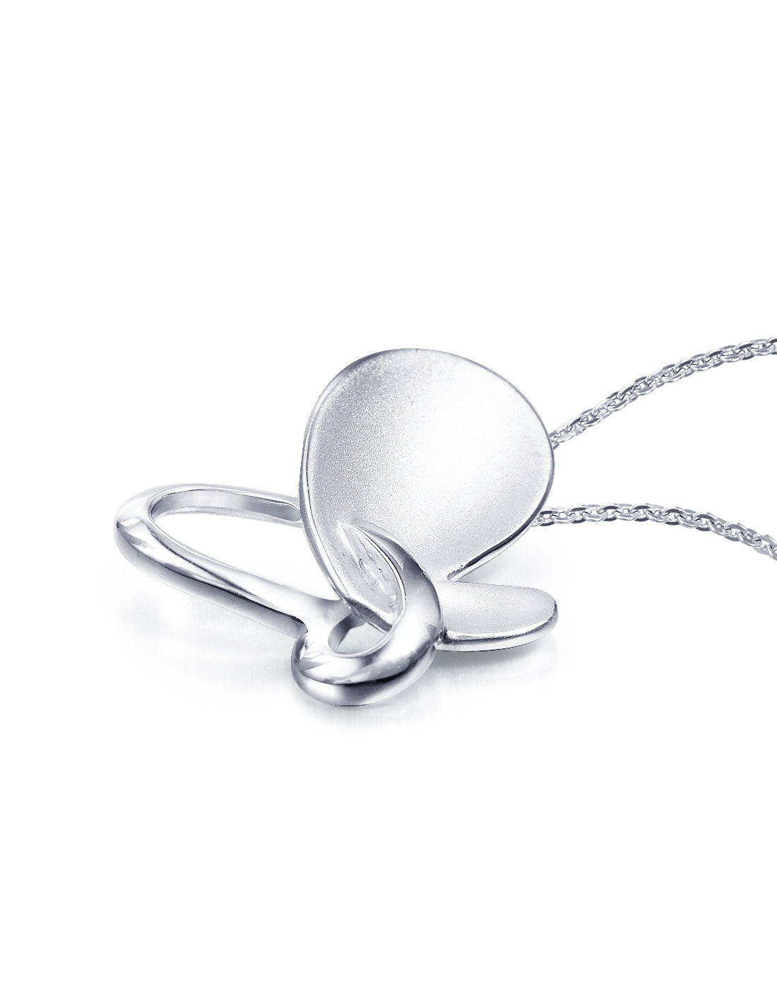 周生生pt950铂金蝴蝶吊坠(不含项链)