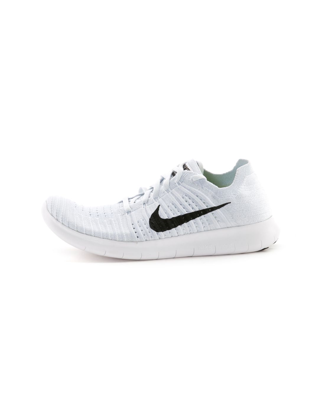 free rn flyknit 女款白色跑步鞋 跑步系列