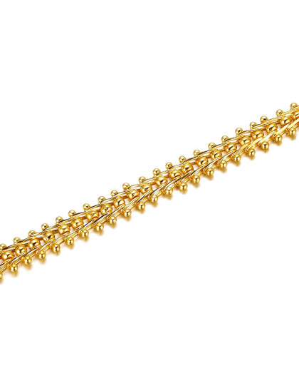 明牌 足金凤凰金翎手链婚嫁18.08克计价