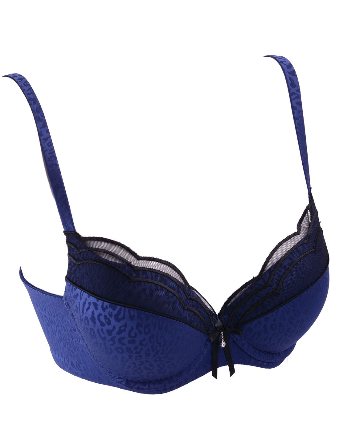 安莉芳集团混合品牌内衣专场安莉芳豹纹印花性感上托女士内衣厚杯聚拢