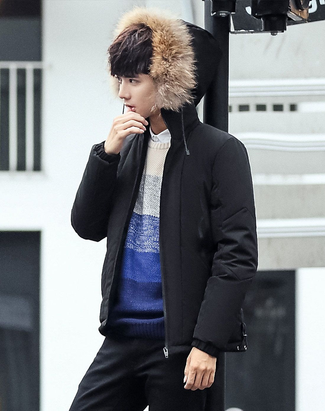 钜惠折上5折 嗷嗷优品-男装男款时尚保暖短款连帽羽绒服zj61652108