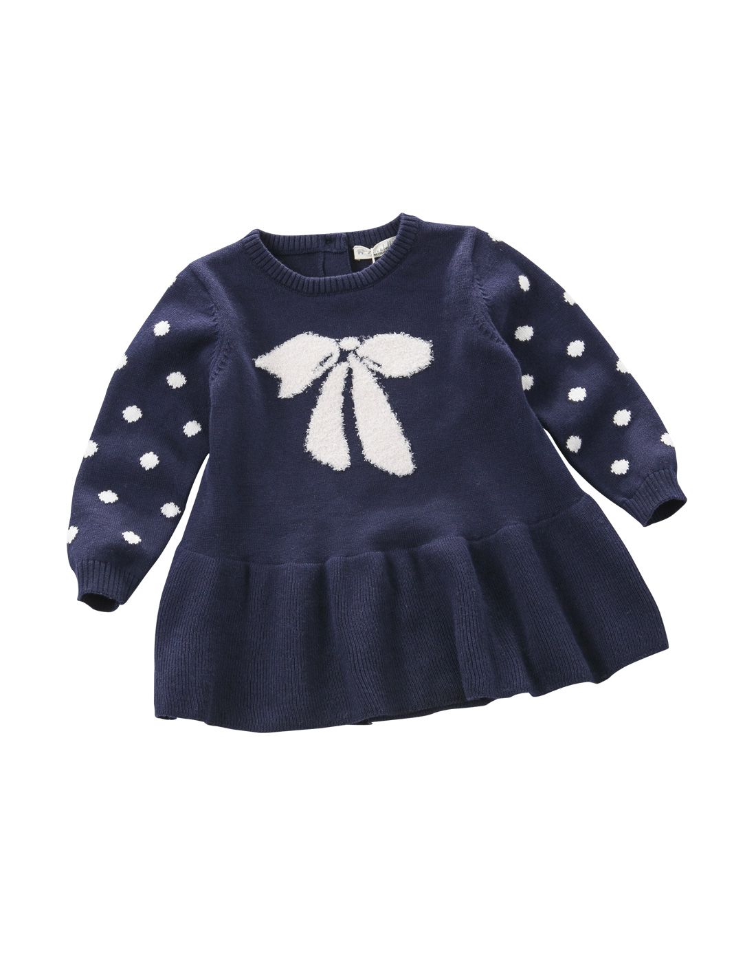 女宝宝藏青连衣裙