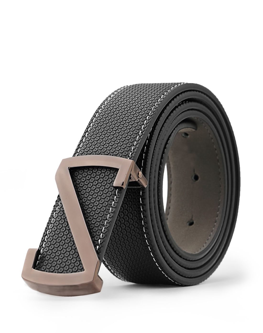 男款牛皮板扣皮带