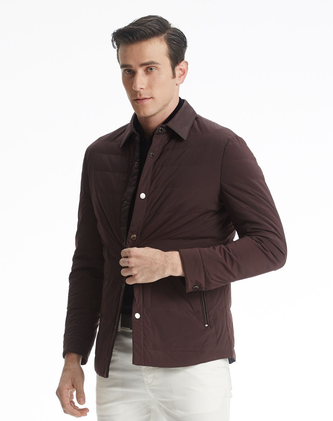 澳伦61多兰aolun duolan紫红色时尚休闲羽绒服6dyr359-85_唯品会