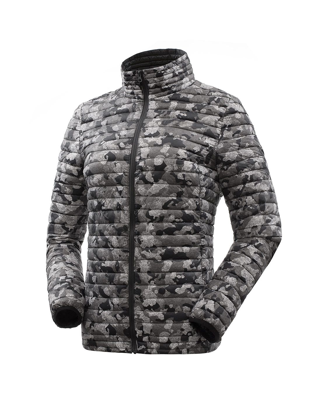 迷彩印花 女款黑白迷彩羽绒服