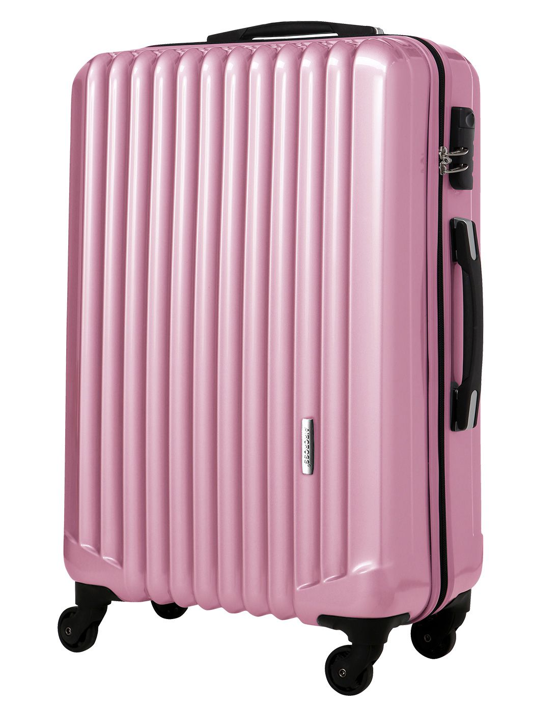 匠心典范亮面防划痕拉杆箱24寸玫瑰金