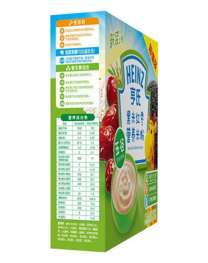 亨氏经济装黑米红枣米粉 400g(辅食)