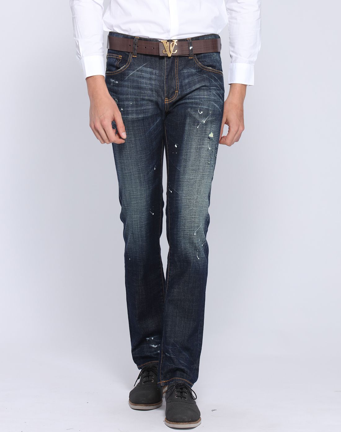 夏至型变-威杰思vjc时尚简约修身牛仔裤b5co342221_唯品会