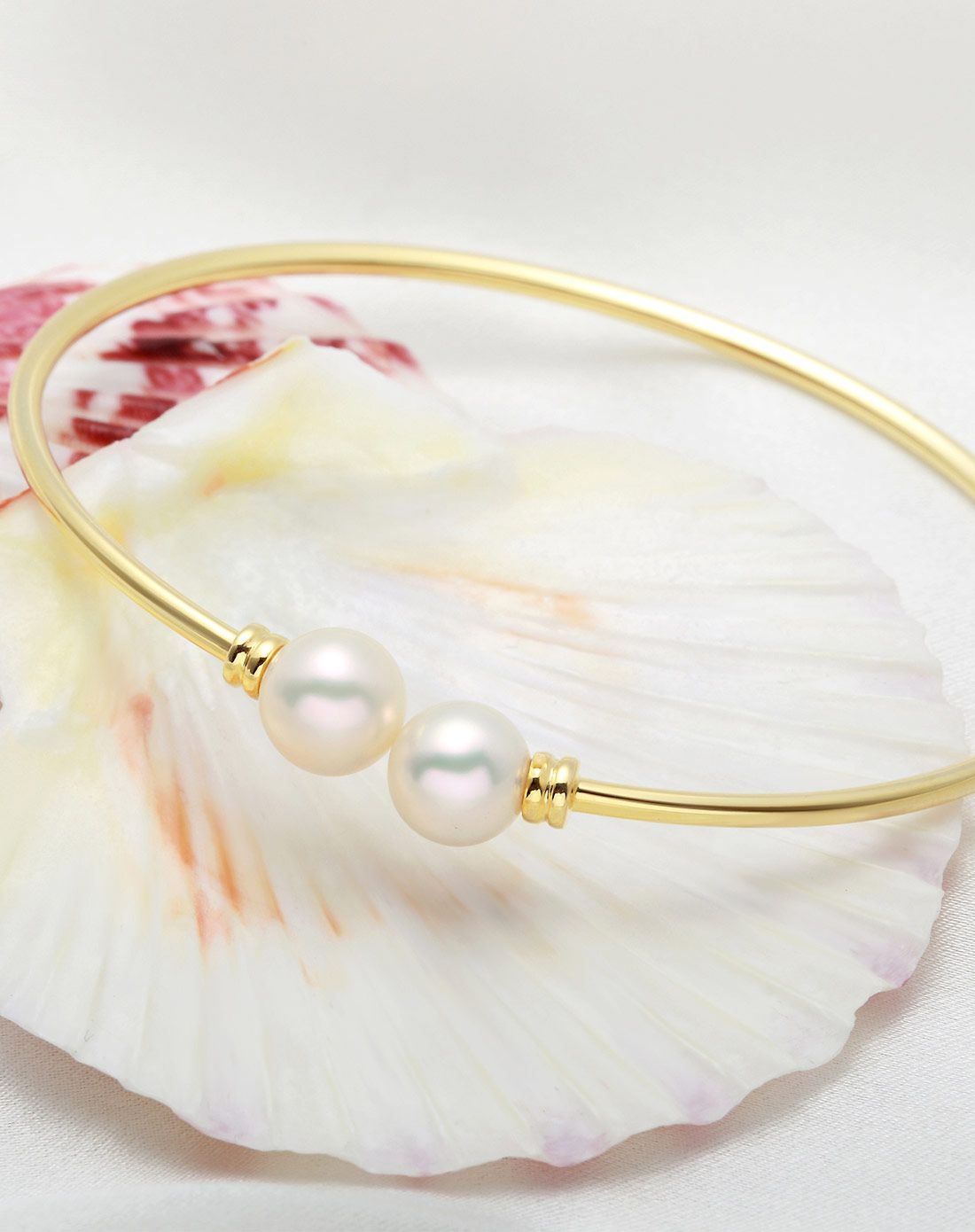 s925银镶淡水珍珠手镯