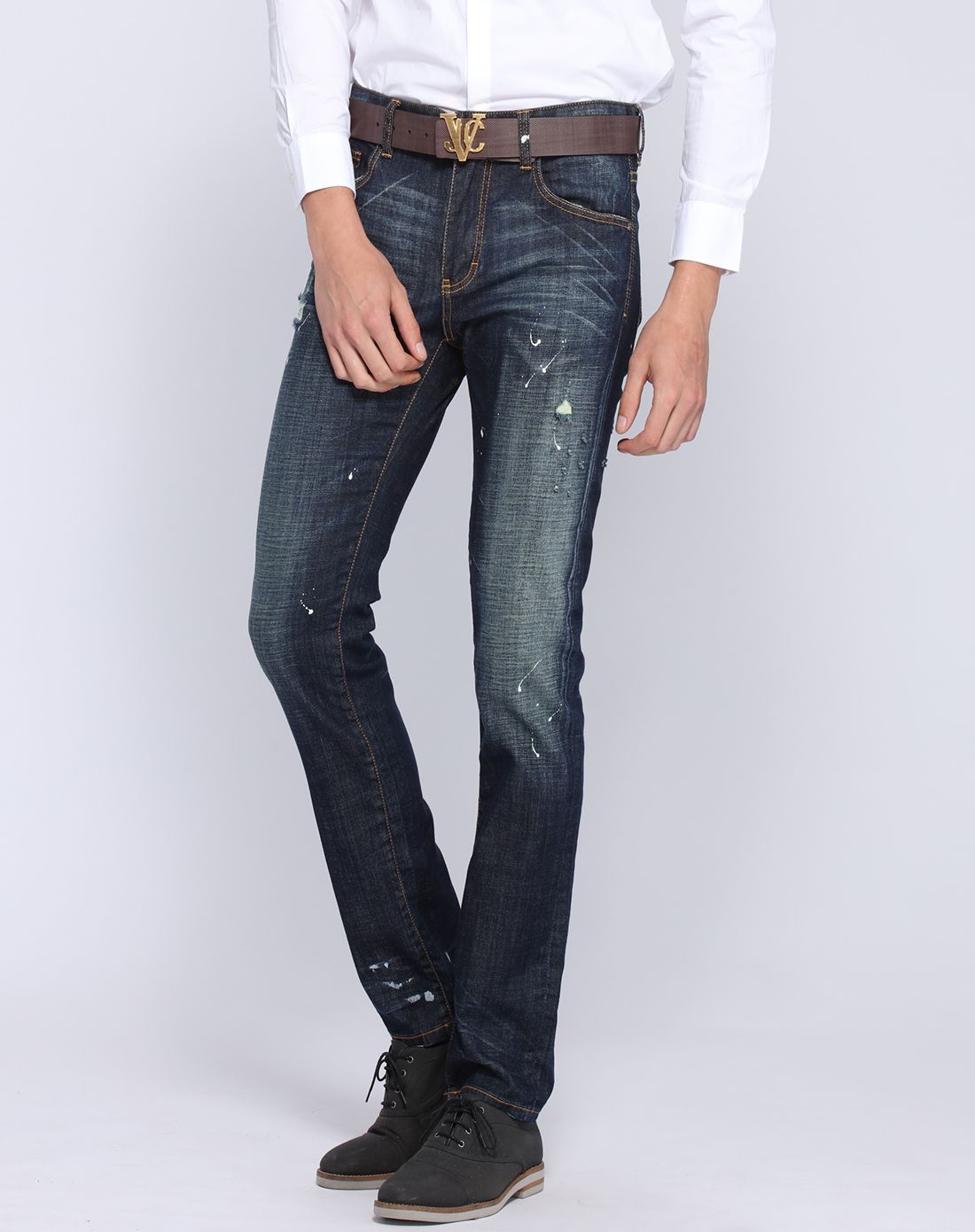 威杰思vjc时尚简约修身牛仔裤b5co342221_唯品会