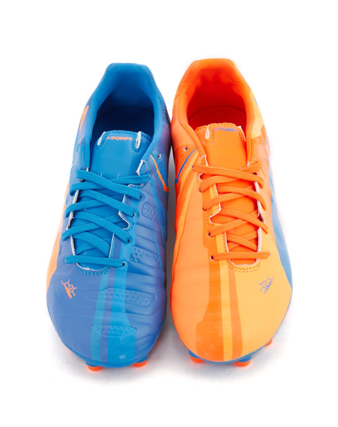 包裹性 男款蓝橙鸳鸯足球鞋 足球系列