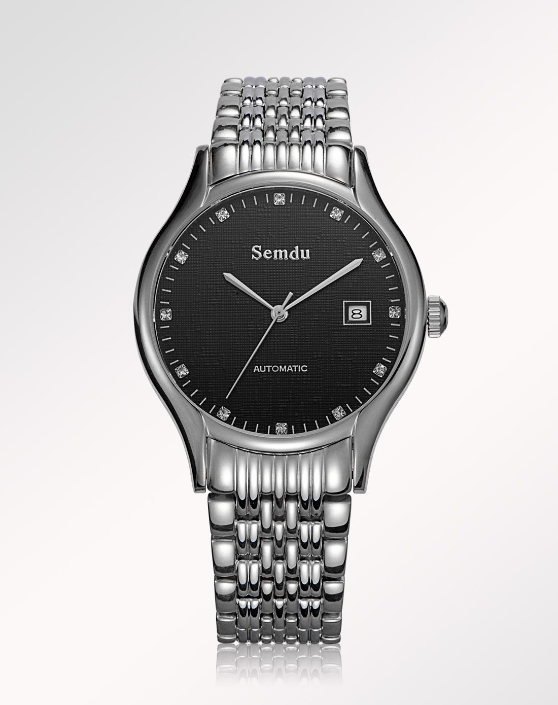 绅度【逐梦系列】商务钢带全自动机械男表