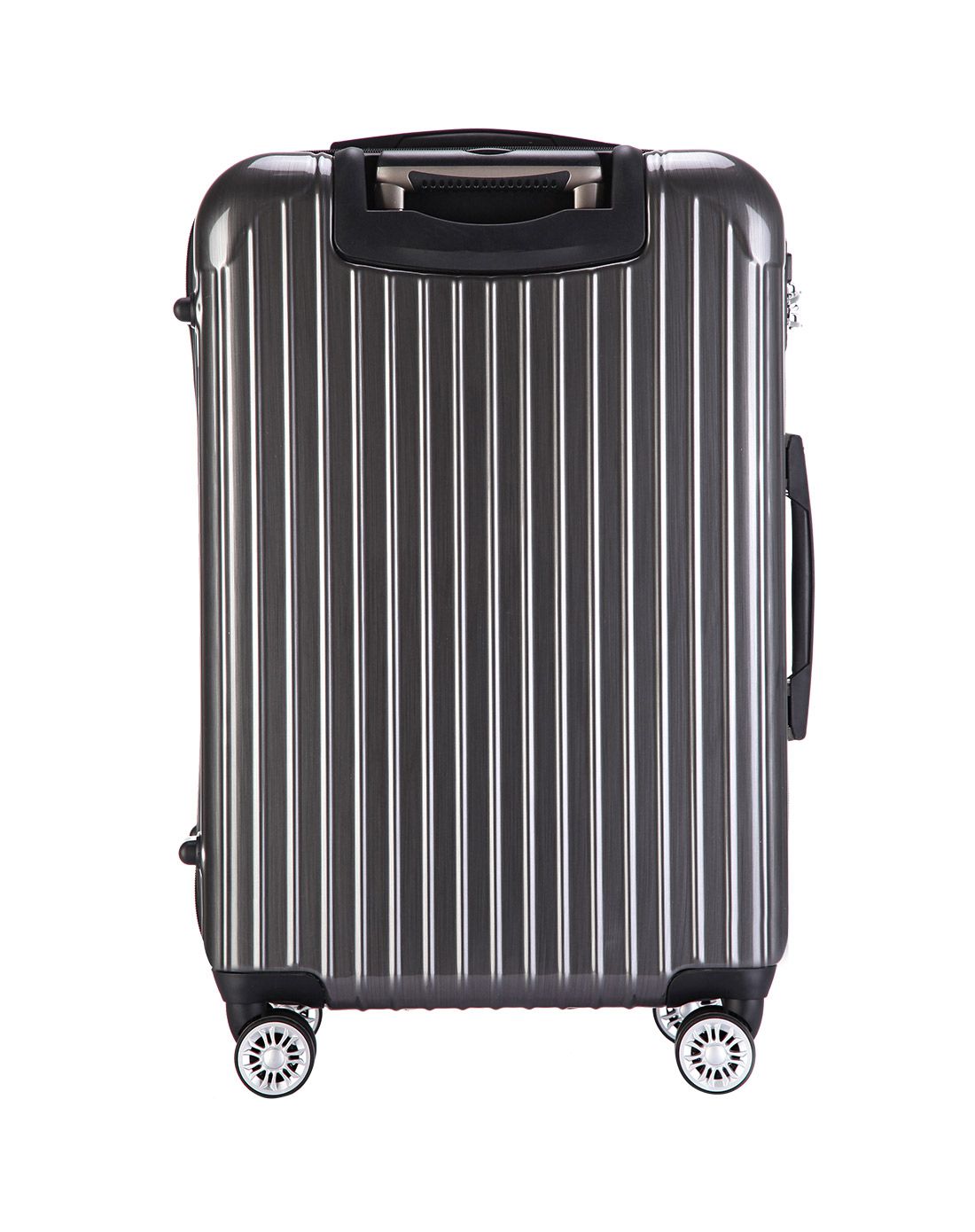 时尚潮流海关密码锁拉杆箱24寸拉丝铁灰色