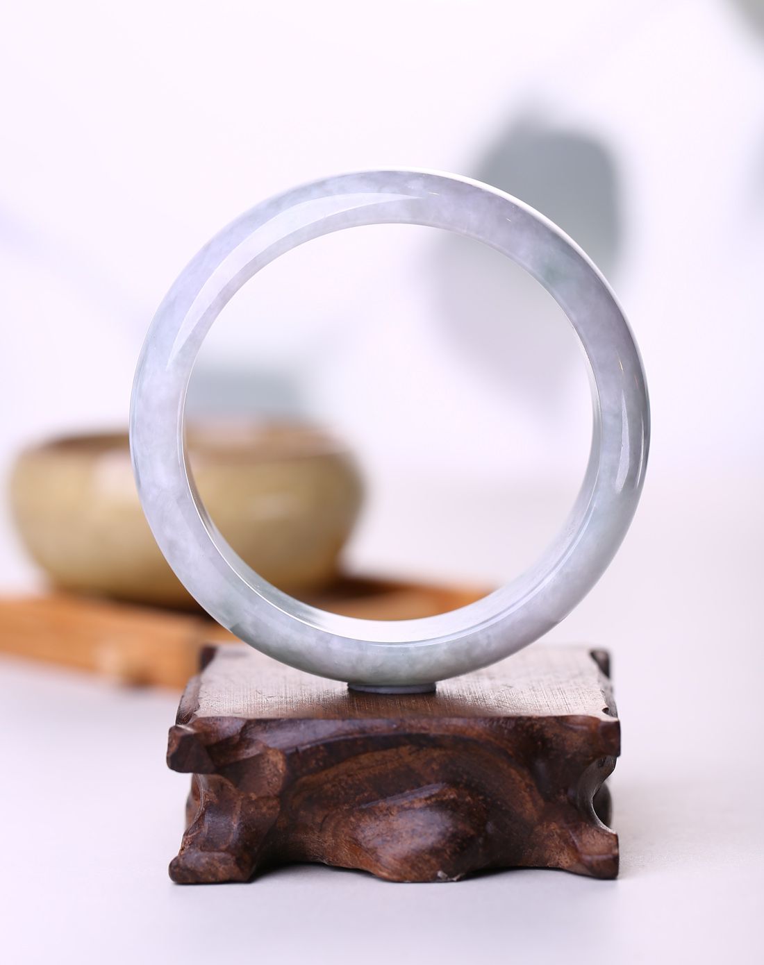 昊天 冰壶玉尺翡翠手镯附证书