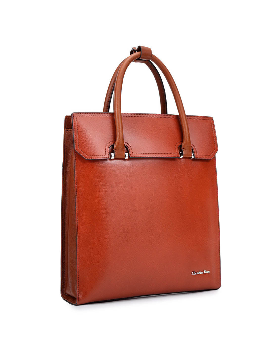 克雷斯丹尼chrisdien deny皮具专场专柜同款男式红色头层牛皮竖身公文