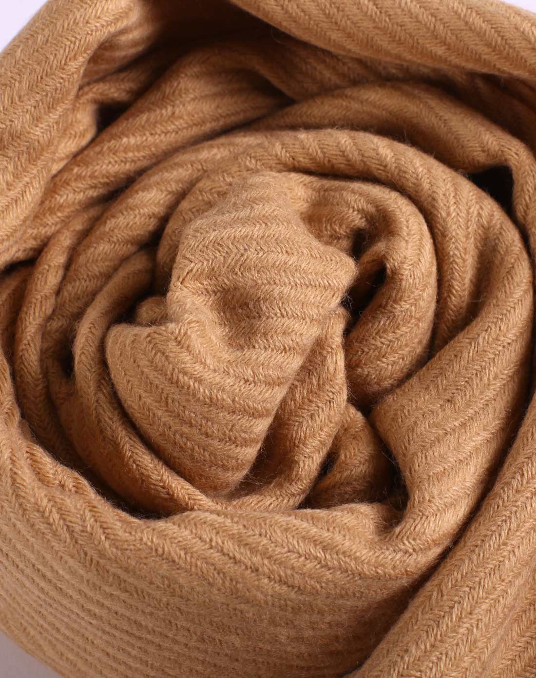 羚羊早安 女士秋冬斜纹针织流苏保暖围巾