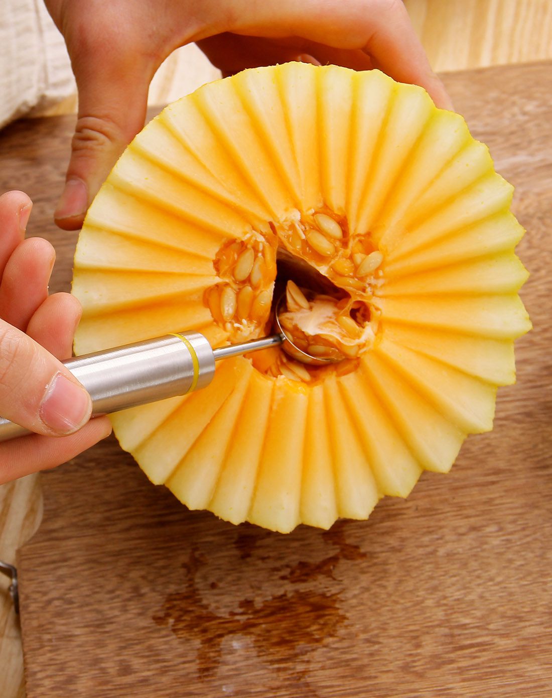 不锈钢水果雕花刀(1套2只)