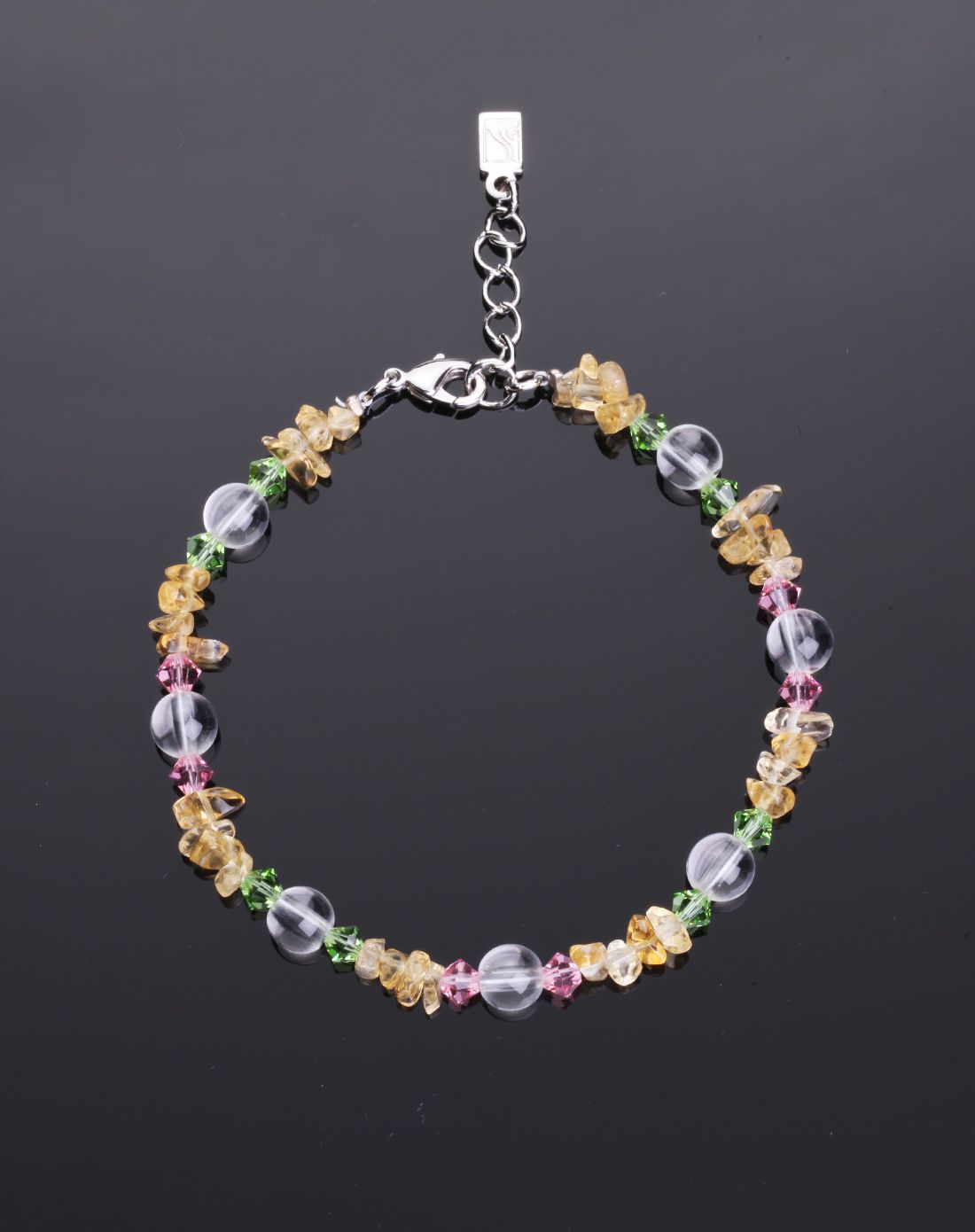 石头记饰品专场 石头记 假日风情 合成黄水晶 手链