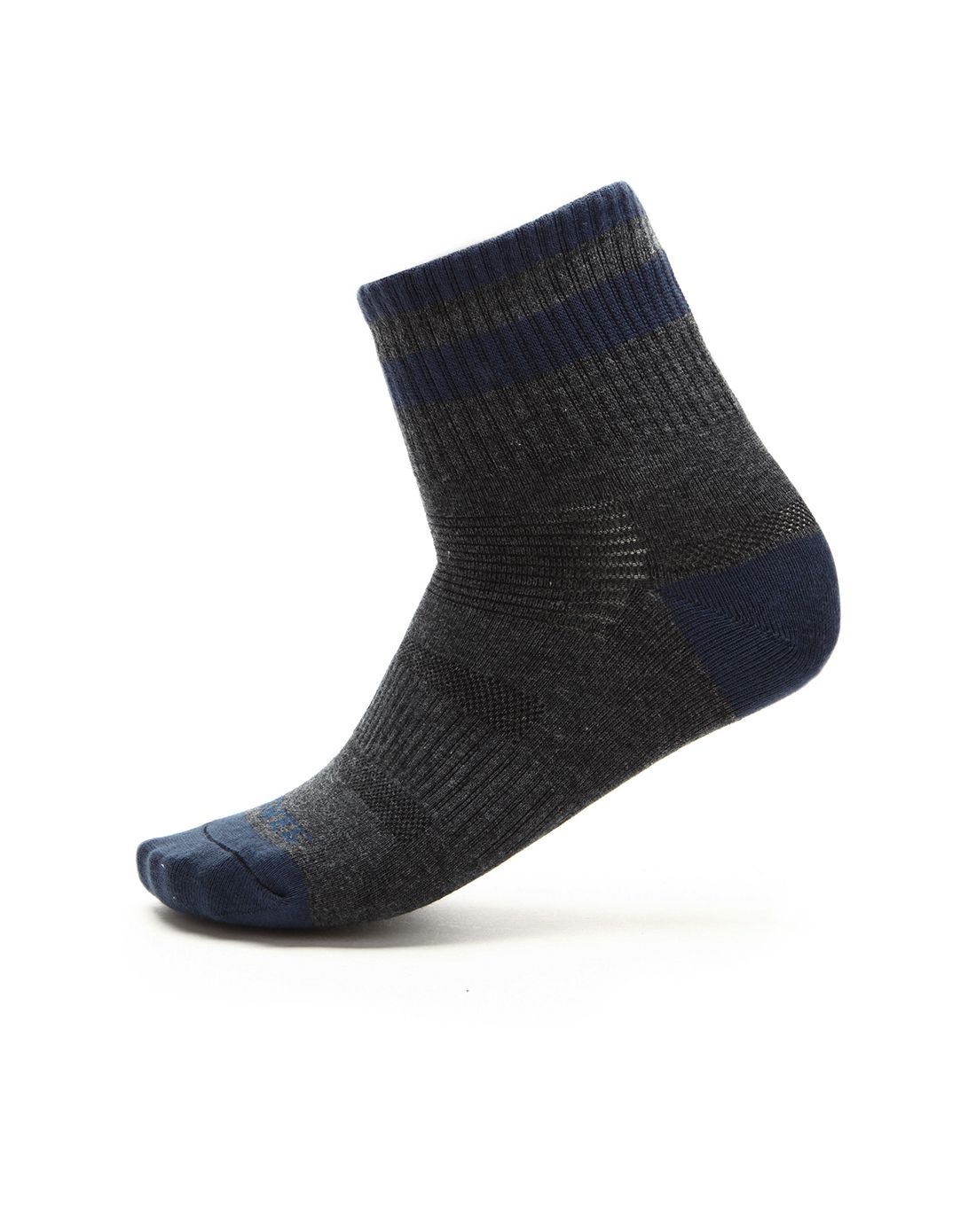 骆驼camel户外男士鞋服专场吸汗透气弹性 男款深灰袜子a5w1013b3sh