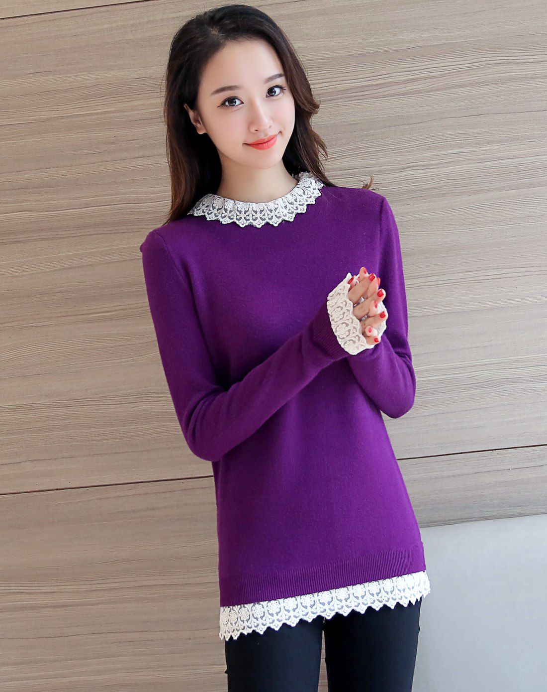 长袖打底针织衫