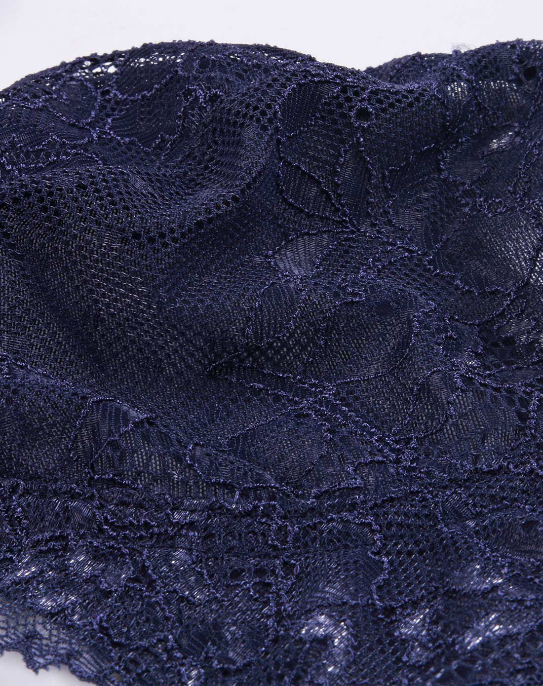 mmuses缪诗内衣专场雾绡纱罗蕾丝无钢圈深v轻薄文胸夜幕蓝631011bl08