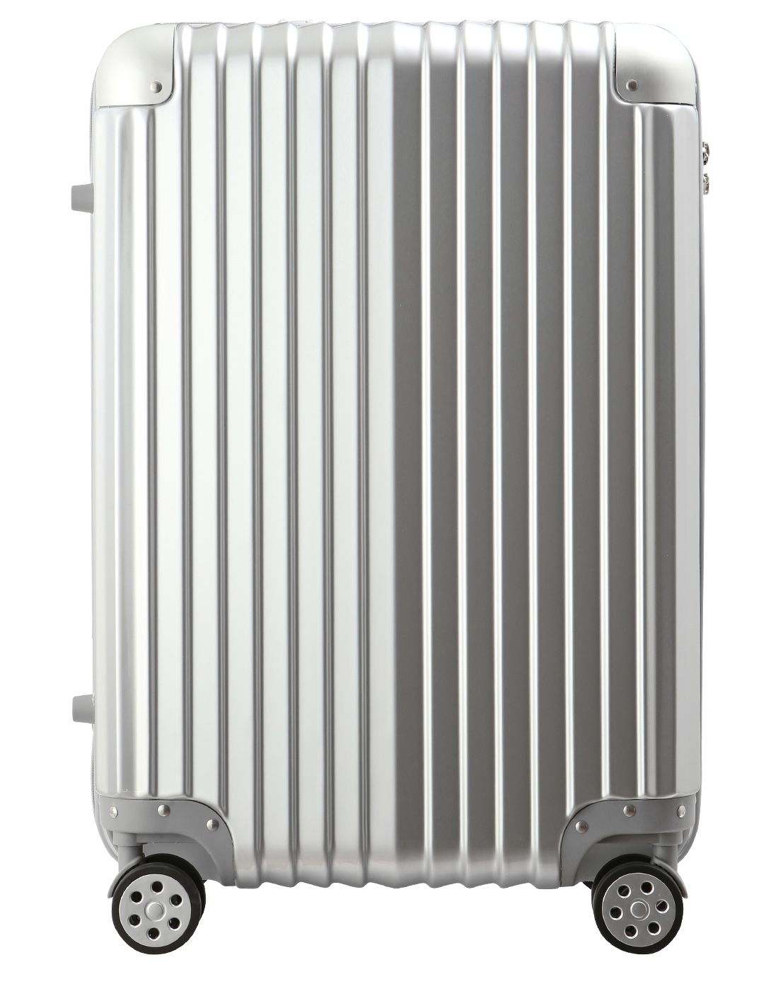 高端厚实海关锁拉杆箱24寸奢华银