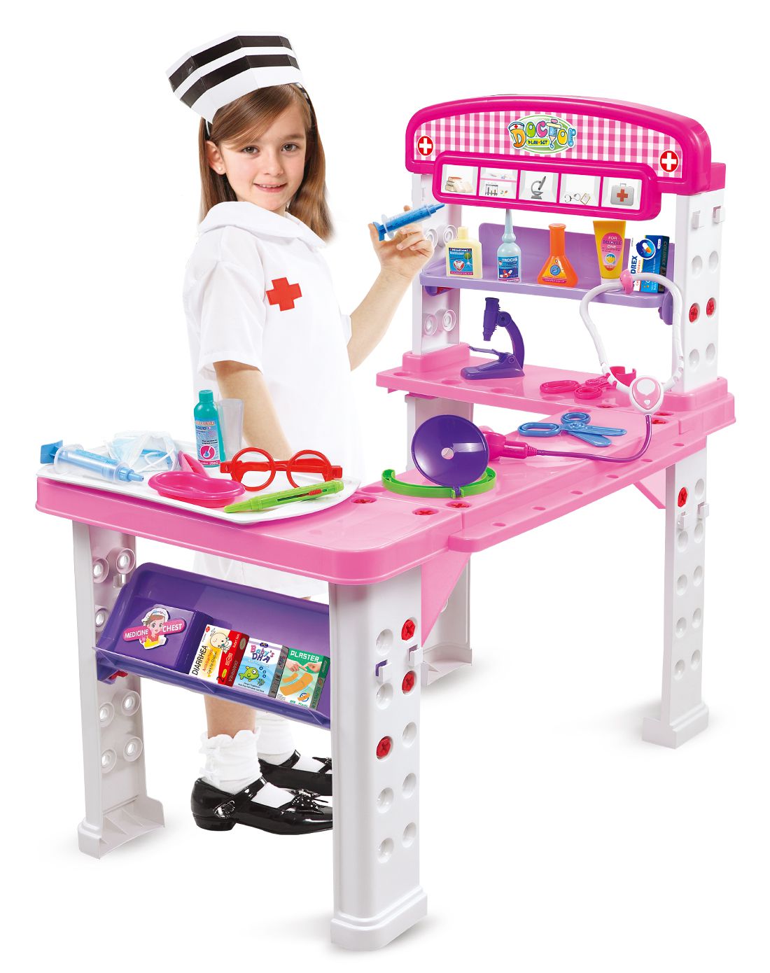 有趣好玩益智动手玩具爱心小医生医具台过家家