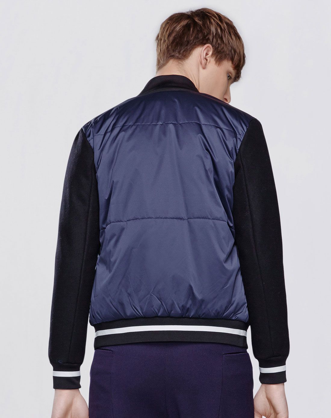 卡宾cabbeen男装特卖旗舰店棒球领休闲个性修身棉衣315413501167_唯品