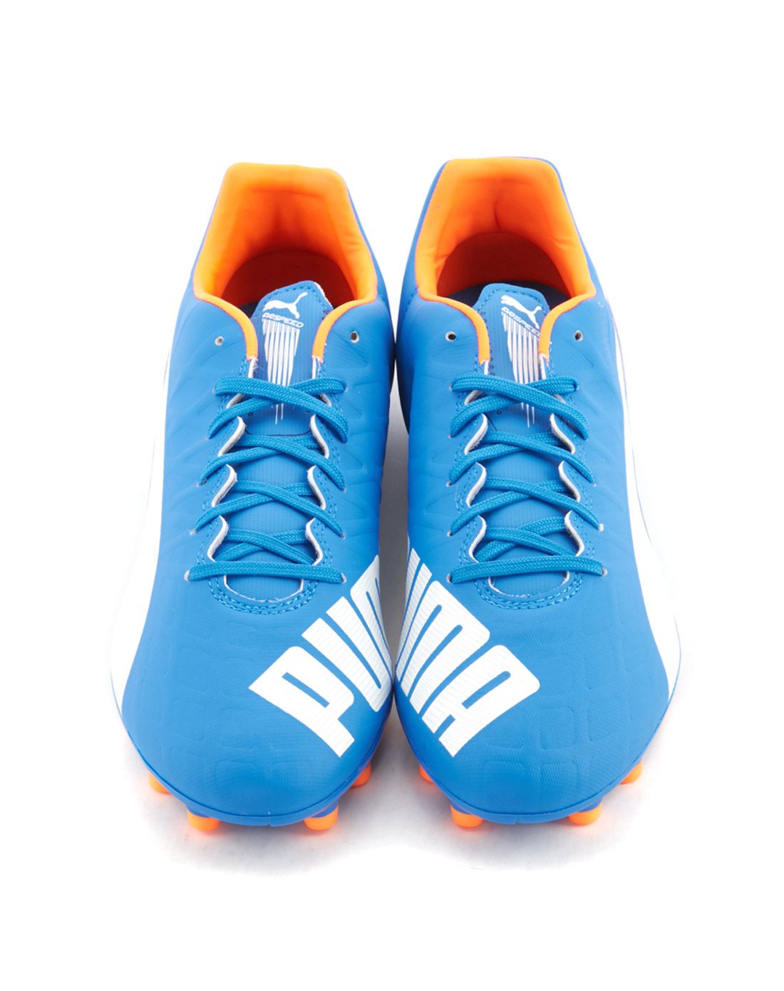 男款蓝色足球鞋