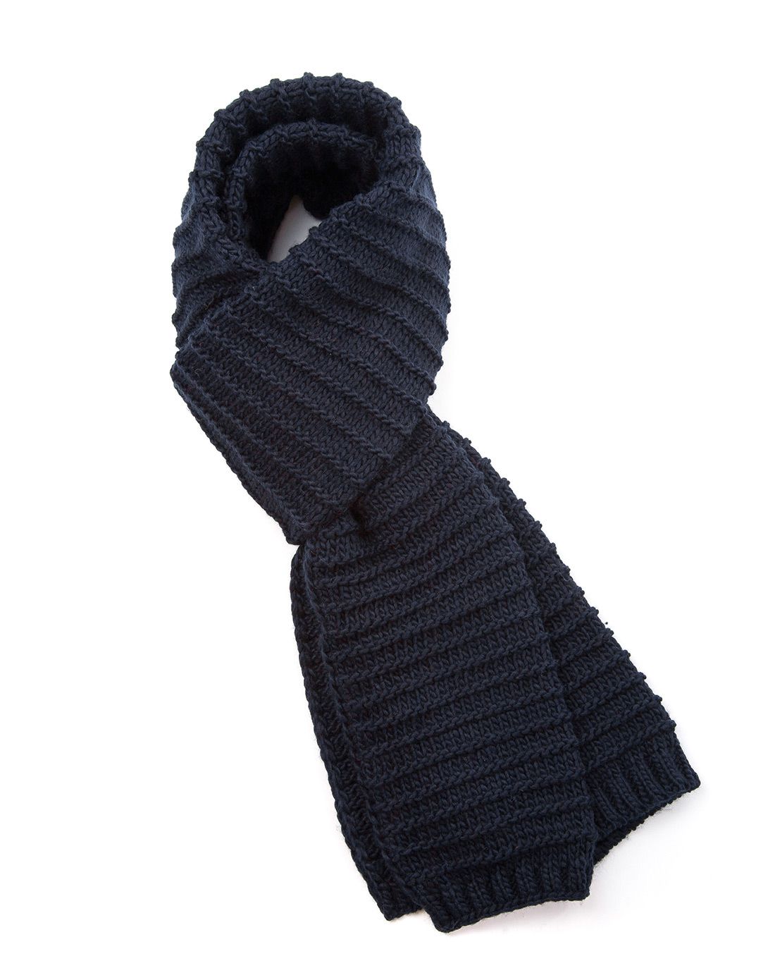 siggi 纯色商务冬季保暖围巾藏青