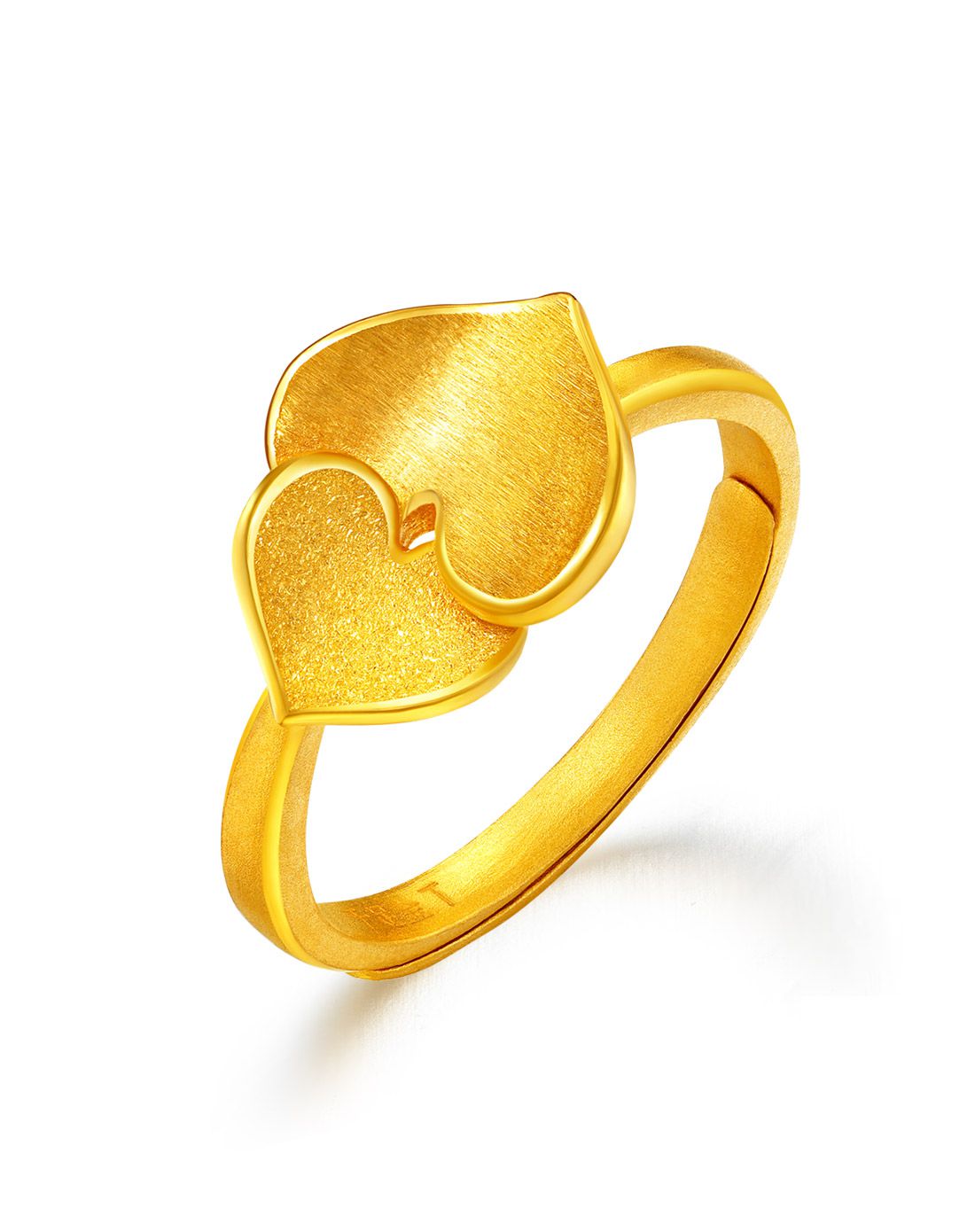 曼卡龙 足金戒指【拥吻】(计价)约3.45g