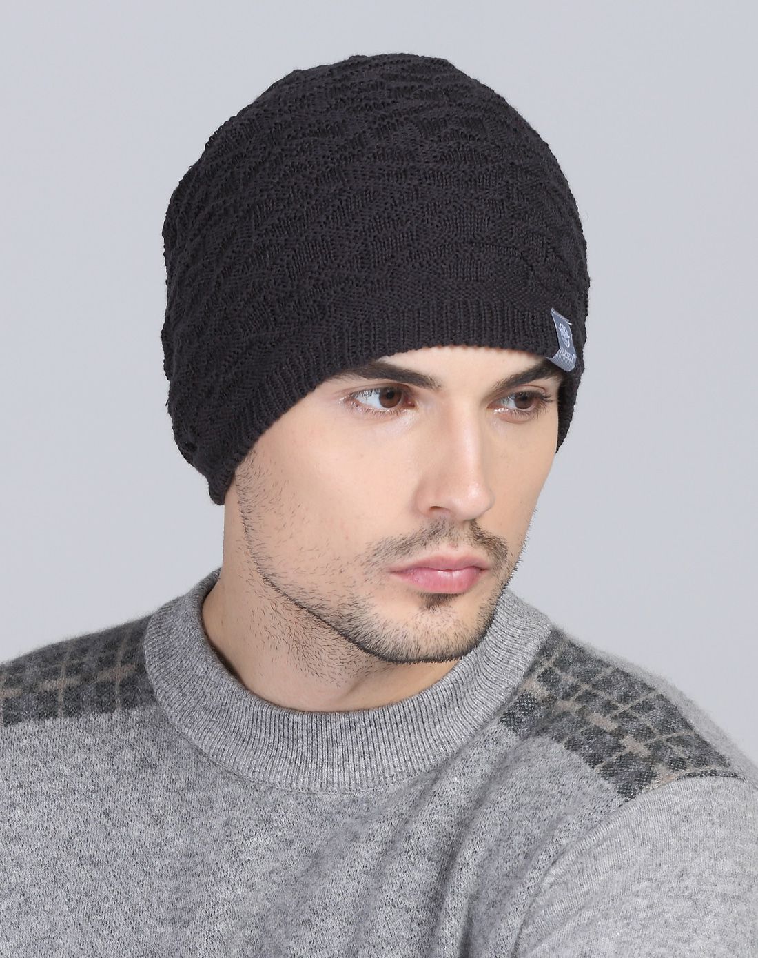 vec 男士纯棉套头帽潮包头帽藏青色