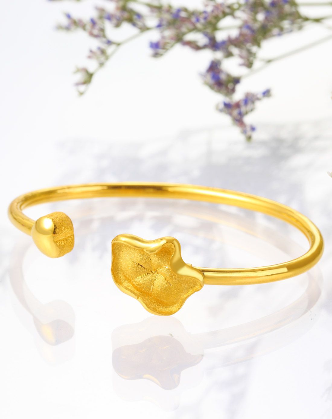 曼卡龙跨年狂欢黄金珠宝专场曼卡龙 足金手镯【wl277】(计价)约12.