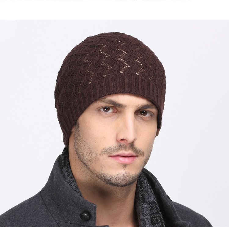 vec 男士镂空个性包头帽潮男帽咖啡色