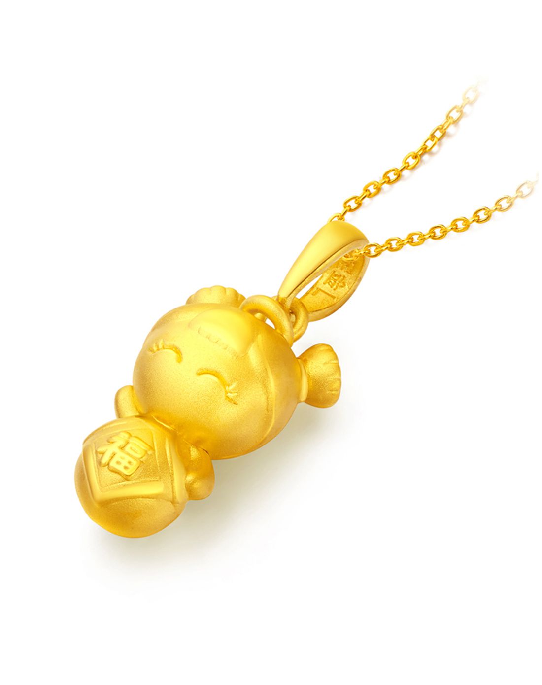周大福 福星宝宝 黄金吊坠(不含项链)(定价)