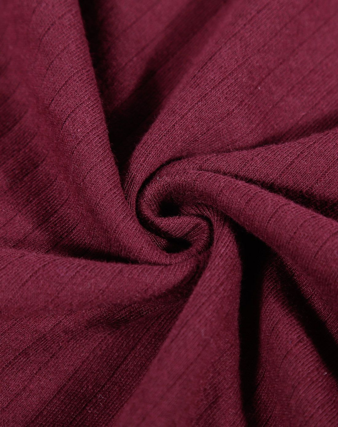 男士圆领柔棉保暖内衣套装褐红