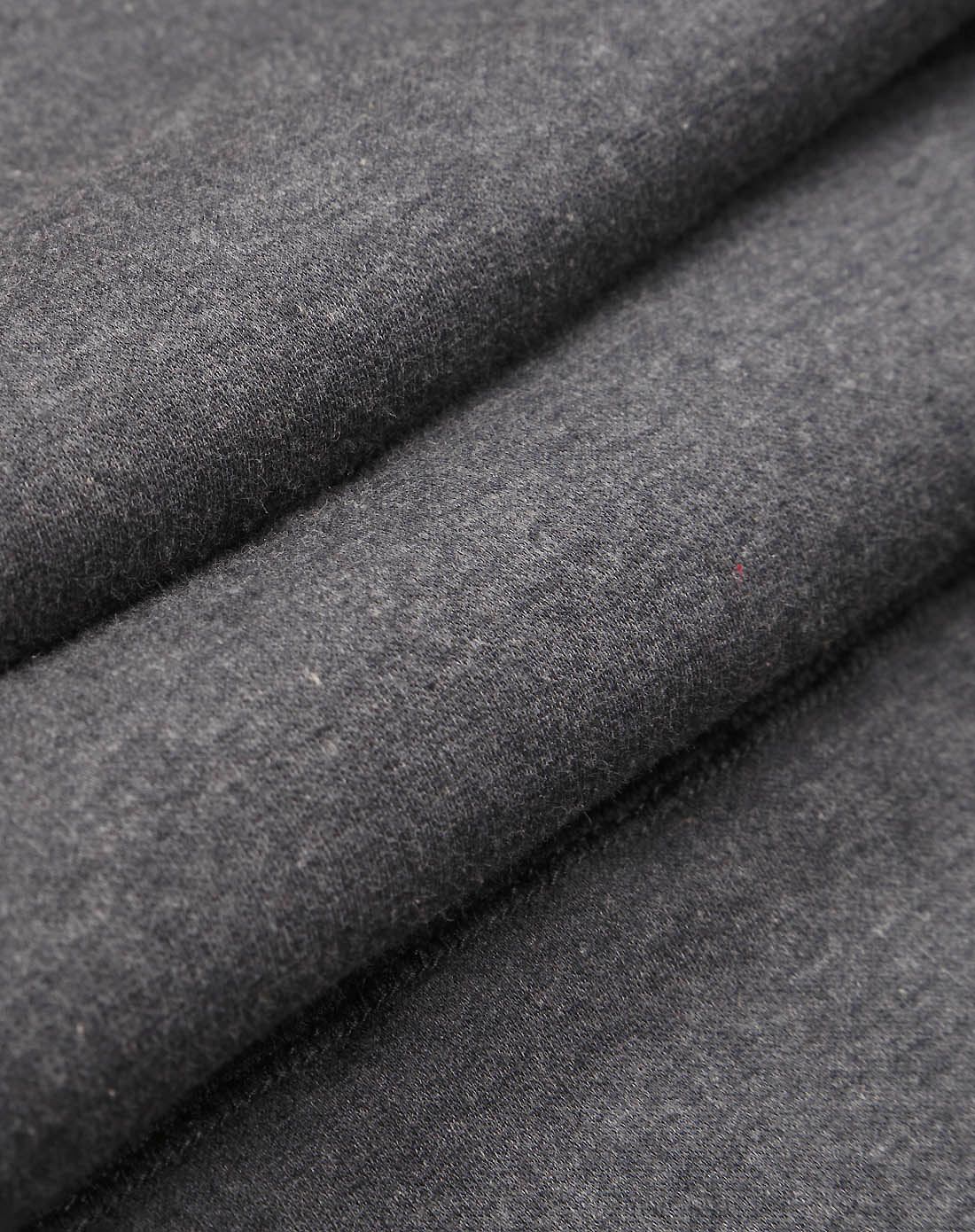 男款超柔舒肤暖绒内衣套装深麻灰