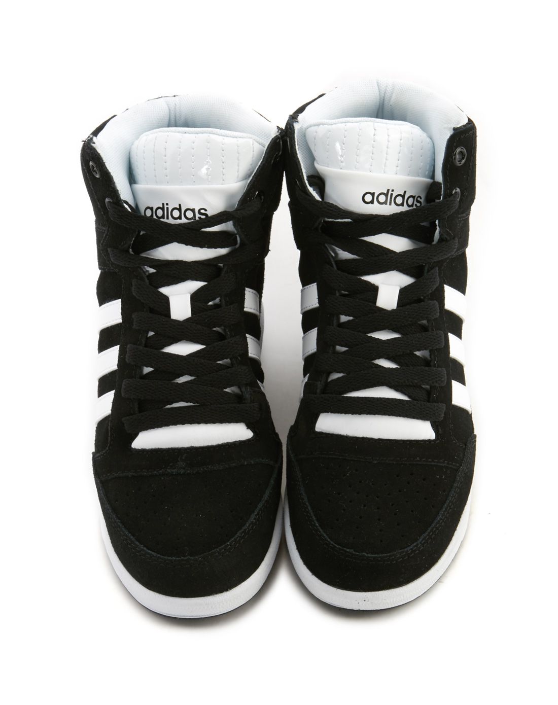 nike&adidas断码混合特惠专场女款黑色高帮休闲鞋 neo系列aq1540_唯品