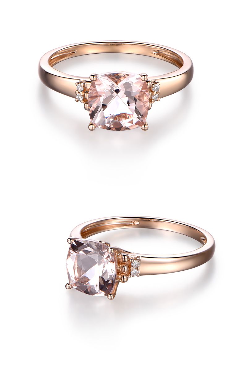 3克拉摩根石18k玫瑰金戒指 售后说明 instructions 1,指圈不合适请