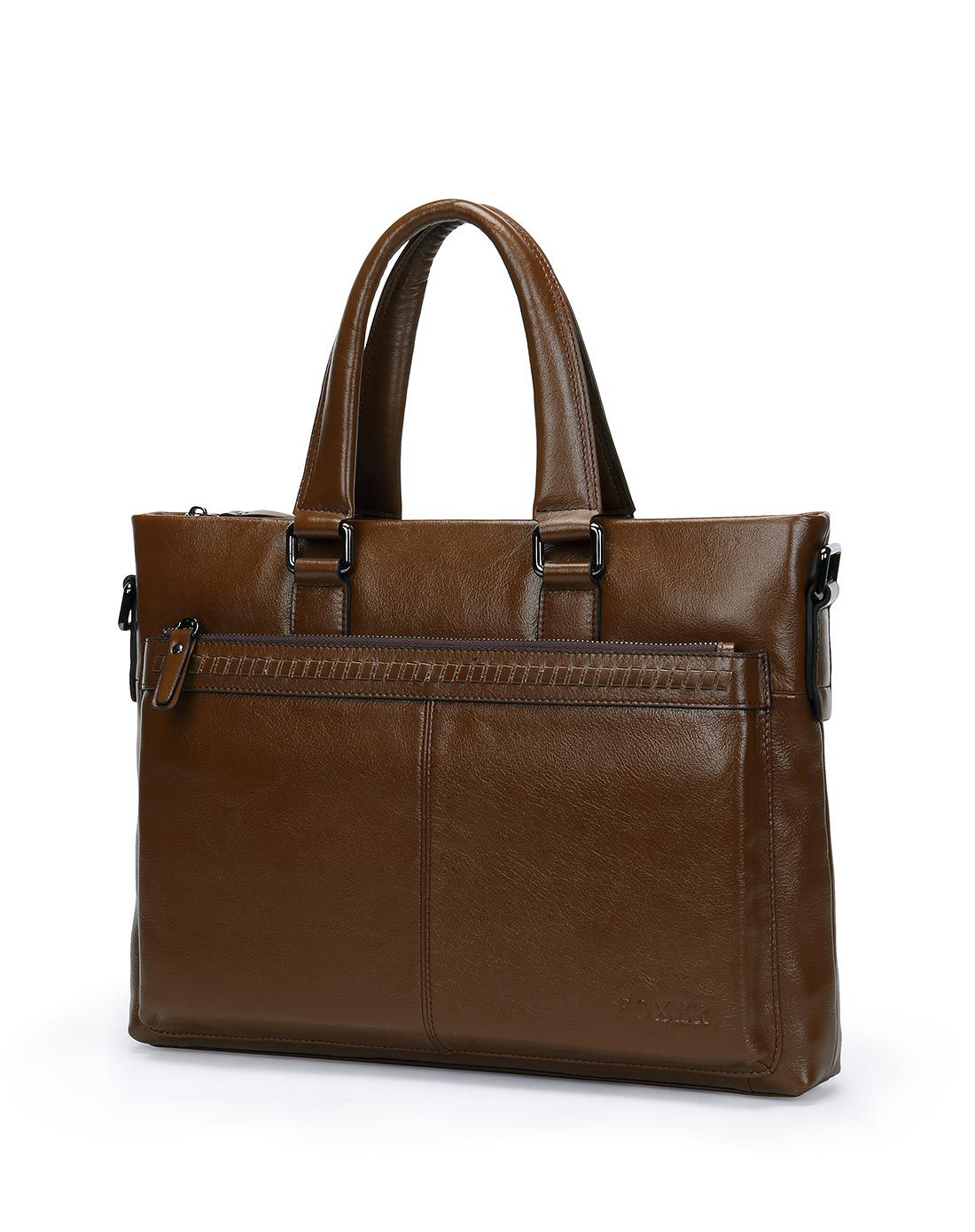 头层牛皮男士多功能公文手提包