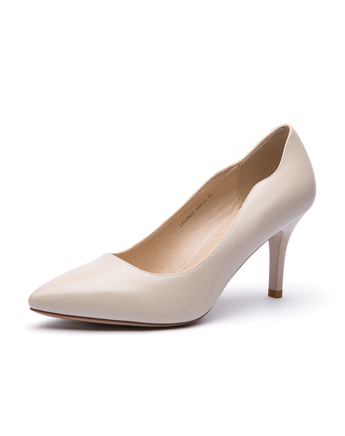 2017新品通勤浅口细跟尖头女单鞋黑色