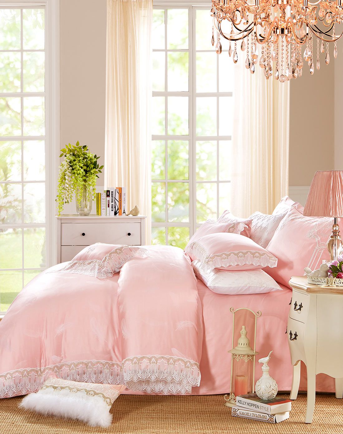 罗莱大提花婚庆八件套吉光飞羽