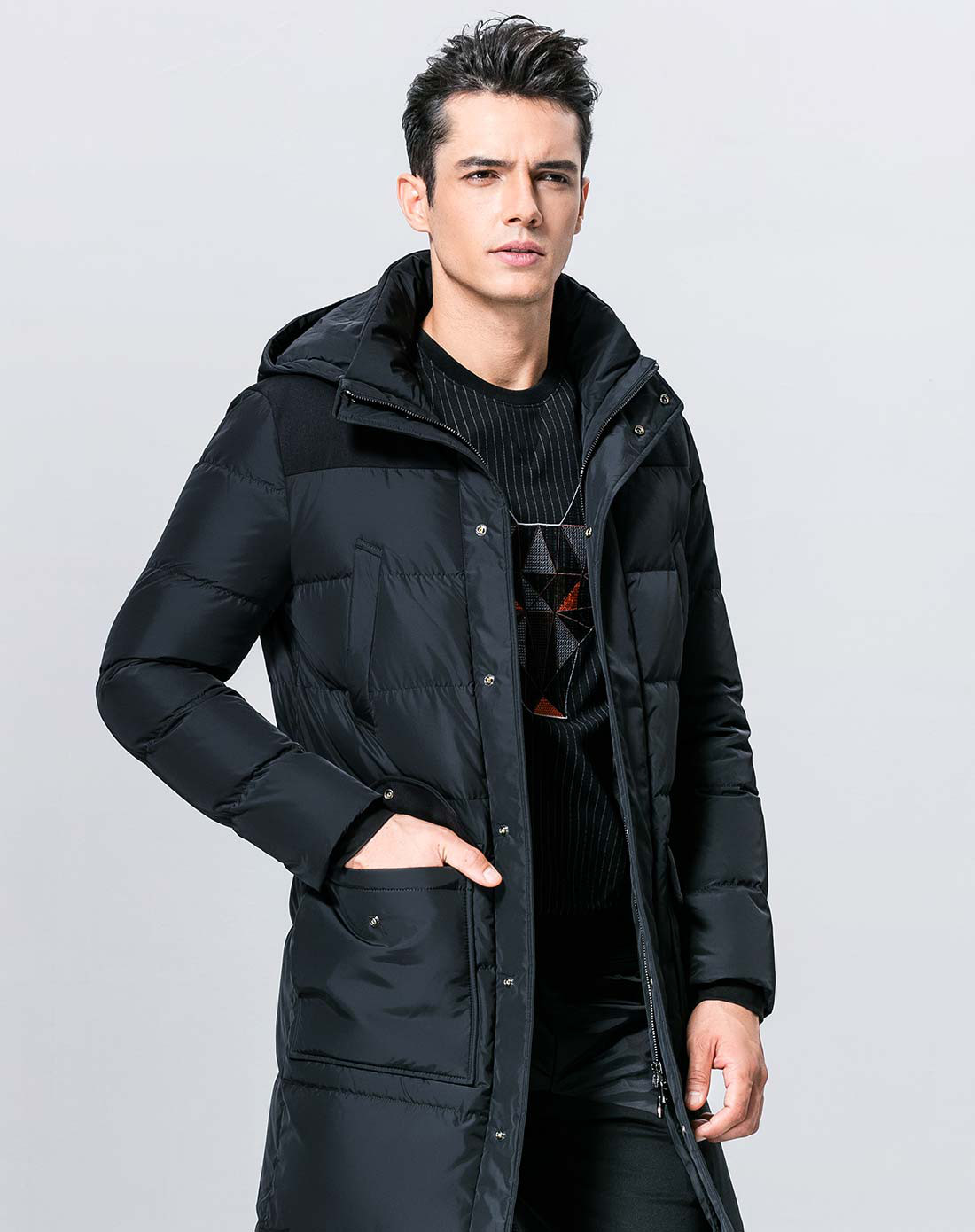 男装特卖旗舰店冬季男士保暖长款连帽羽绒服1d1670701528001_唯品会