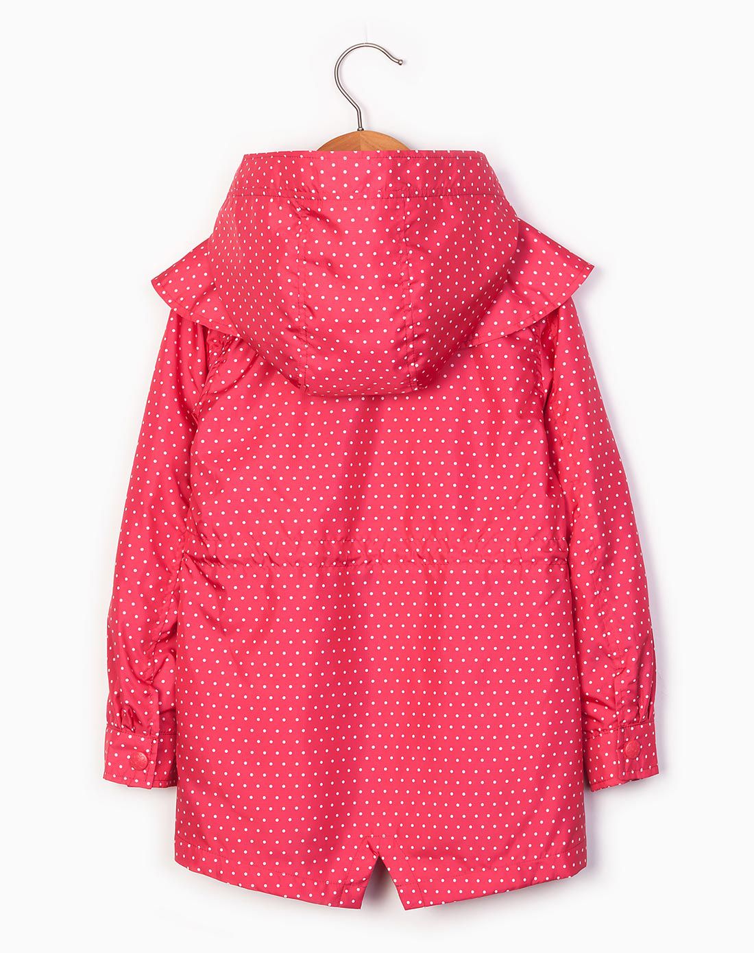 【17年春季新品】女童时尚风衣西瓜粉