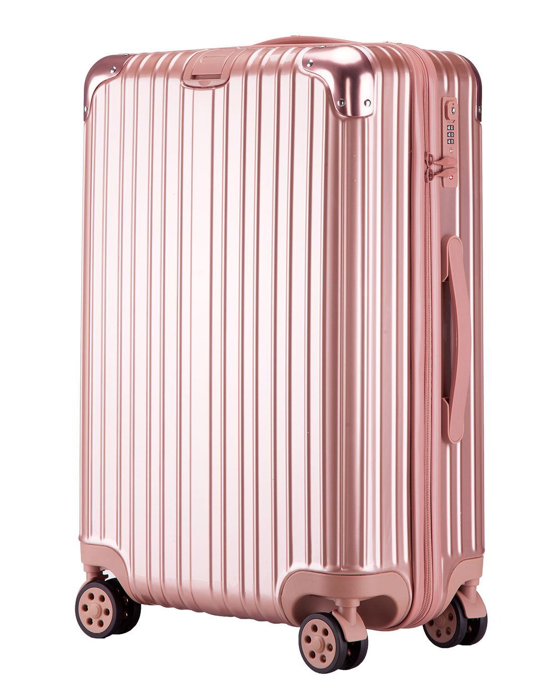 全配色拉链款万向轮密码旅行箱22寸