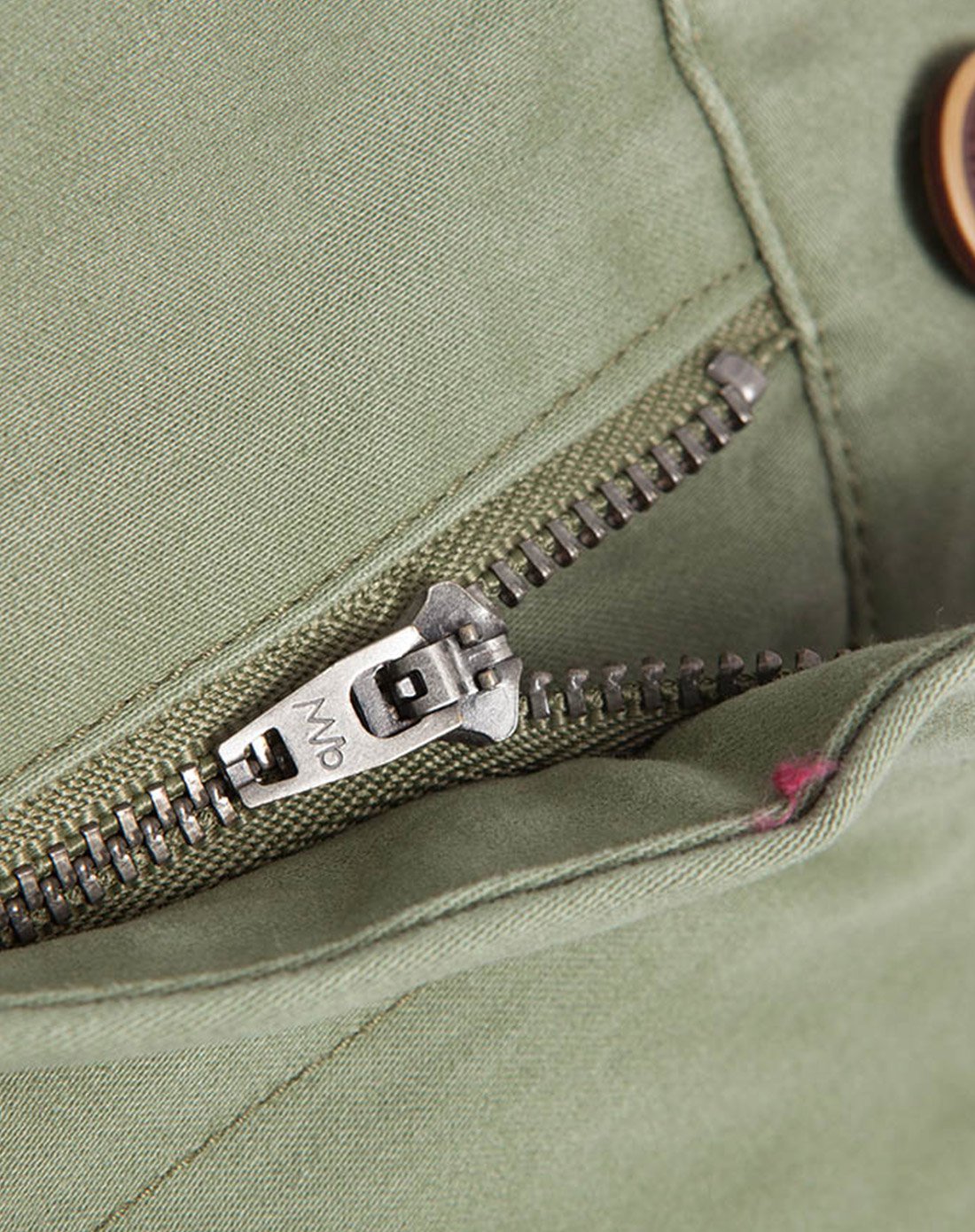 男脚口翻边小脚裤陆军绿