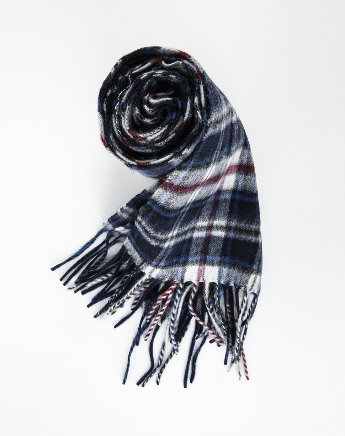 elle 格纹英伦风围巾