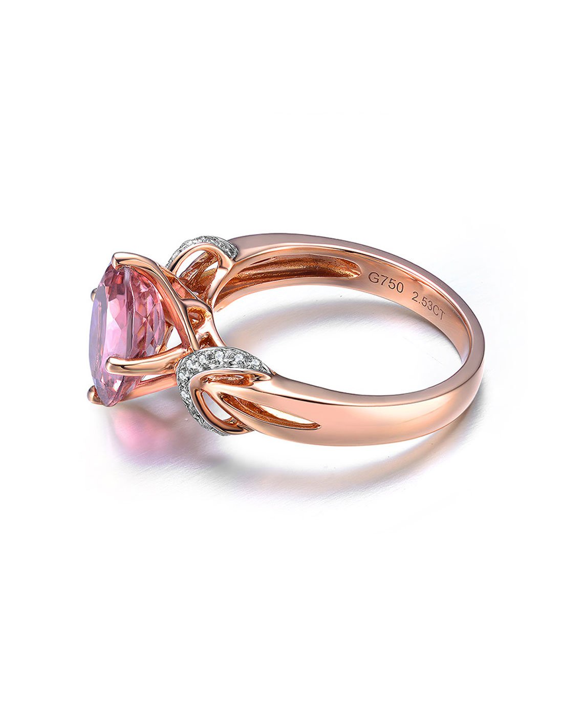 enzo 经典彩宝 18k黄金多彩碧玺戒指