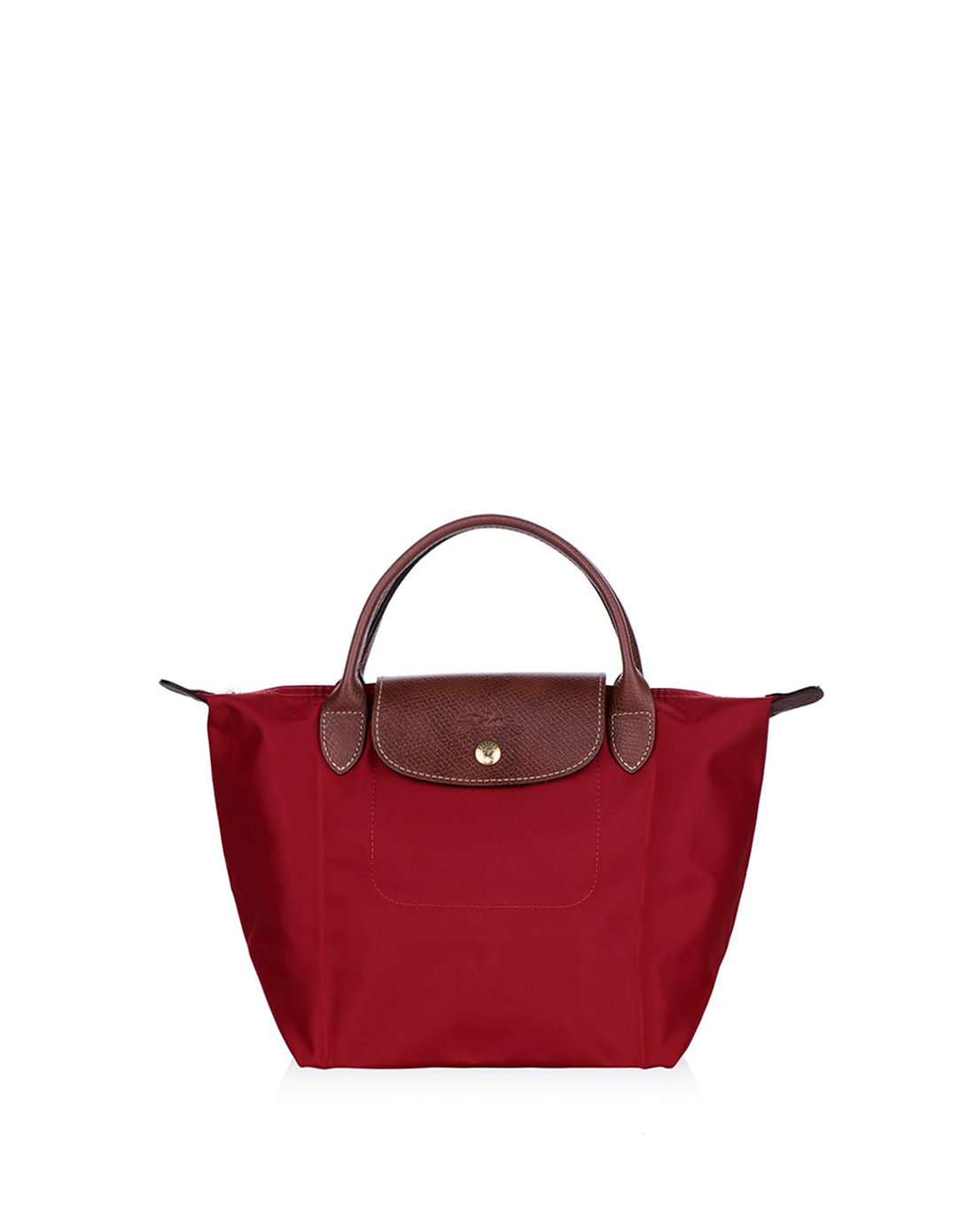 珑骧手提式短柄小号折叠尼龙饺子包红色