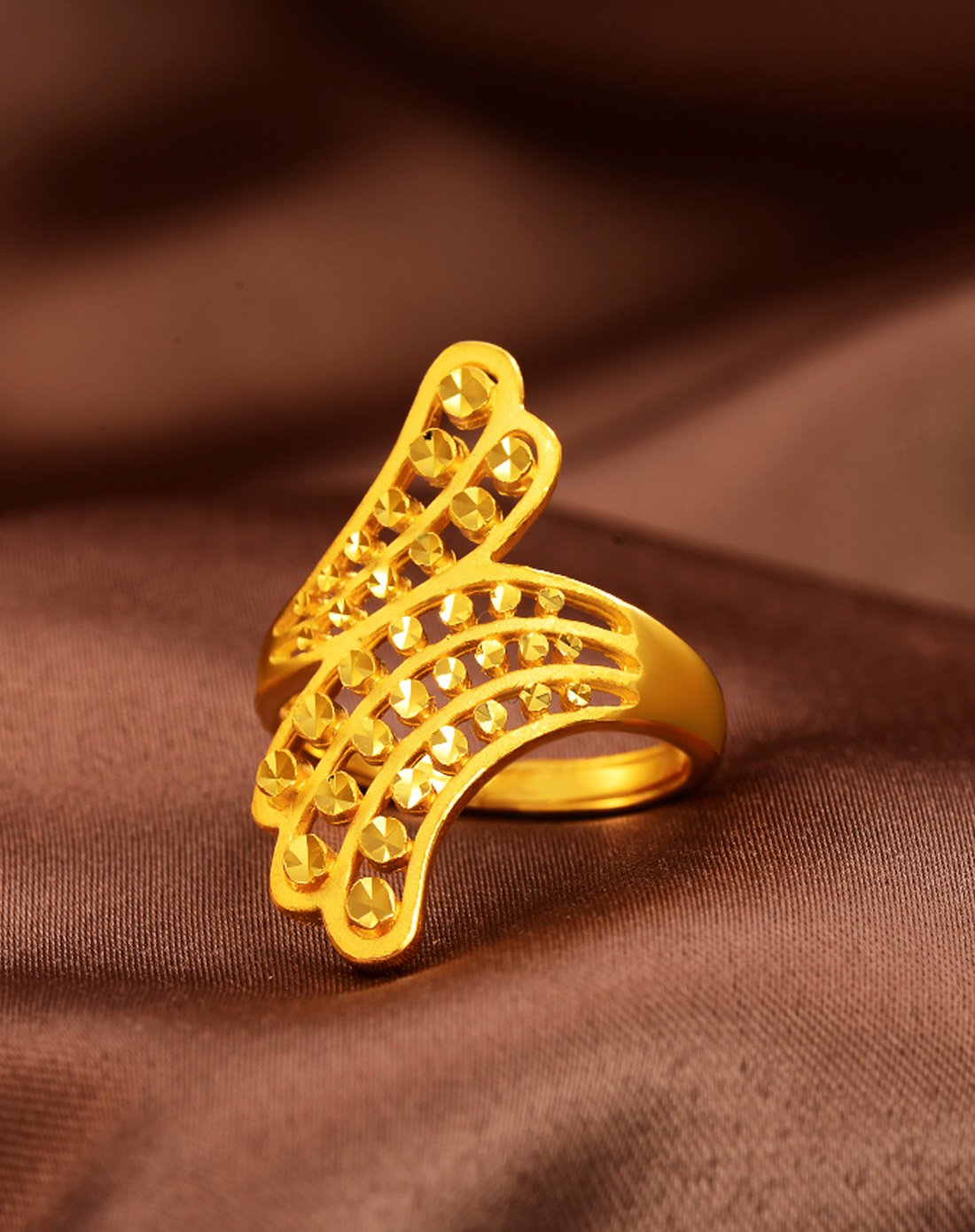 奢华凤尾足金9999活口戒指(计价)约7.48g